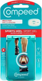 img 4 attached to Compeed Advanced Blister Care: Waterproof Hydrocolloid Bandages for Foot Blister Prevention and Treatment - 5 Count Medium Pads (2 Pack)