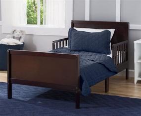 img 3 attached to 🌙 Dream-Come-True: Delta Children Fancy Toddler Bed in Rich Dark Chocolate Hue