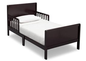 img 4 attached to 🌙 Dream-Come-True: Delta Children Fancy Toddler Bed in Rich Dark Chocolate Hue