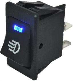 img 3 attached to ESUPPORT Car Blue LED Fog Light Toggle Rocker Switch - 4Pin 12V 35A ON OFF - Enhanced Brightness - Rear Front