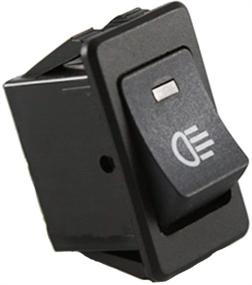 img 1 attached to ESUPPORT Car Blue LED Fog Light Toggle Rocker Switch - 4Pin 12V 35A ON OFF - Enhanced Brightness - Rear Front