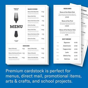 img 2 attached to Hammermill White Cardstock, 110 Lb, 8.5 x 11 Colored Cardstock, 1 Pack (200 Sheets) - Premium Thick Card Stock, Made in the USA, 168380R