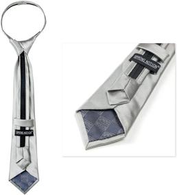 img 2 attached to Stylish Spring Notion Microfiber Zipper Champagne Boys' Necktie Accessories: Elevate His Formal Look!