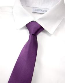 img 3 attached to Stylish Spring Notion Microfiber Zipper Champagne Boys' Necktie Accessories: Elevate His Formal Look!
