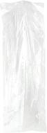 👗 50 pack clear garment bags - transparent suit bags for clothing storage - gown and dress cover - 60 x 150 cm логотип