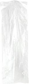 img 4 attached to 👗 50 Pack Clear Garment Bags - Transparent Suit Bags for Clothing Storage - Gown and Dress Cover - 60 x 150 cm