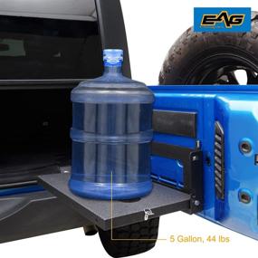 img 3 attached to EAG Metal Tailgate Table Cargo Storage Rack Shelf - Compatible with 07-18 Wrangler JK - Top-rated storage solution for your Jeep