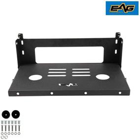 img 1 attached to EAG Metal Tailgate Table Cargo Storage Rack Shelf - Compatible with 07-18 Wrangler JK - Top-rated storage solution for your Jeep