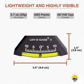 img 2 attached to Sun Company Lev-o-Gage II - Marine Clinometer for Better Trim Aid, Fore and AFT Adjustment - Shatterproof Flex-Tube Design for Boat Clinometer