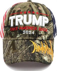 img 4 attached to 🧢 Trump 2024 Campaign Hat, Donald Trump 2024 Keep America Great Camouflage Hat with MAGA Embroidery - Adjustable Baseball Cap for Best SEO