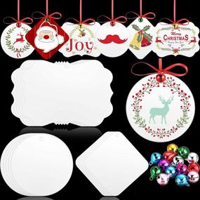 img 4 attached to Sublimation Pendants Personalized Christmas Ornaments