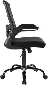 img 2 attached to 🪑 Enhanced Swivel Office Chair - Modway Exceed Adjustable Mesh Computer Desk Chair, Black