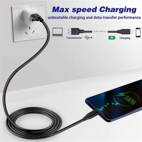 img 2 attached to 📱 DEEGO 15Ft USB C кабель - дополнительно длинный кабель быстрой зарядки для контроллера PS5, Samsung Galaxy S10/S9, LG V30/V20, Moto G7/G6 - USB кабель типа C