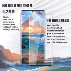 img 1 attached to 📱 [2+2 Pack] Galaxy S21 Ultra 5G Screen & Camera Protector: Bubble-Free, Fingerprint Compatible, Full Coverage 9H Tempered Glass