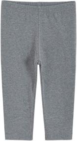 img 3 attached to 👧 Comfy and Stylish: Latuza Girls' 2 Pack Cotton Capri Leggings for Ultimate Comfort