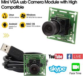 img 2 attached to 📷 High-Resolution 0.3MP Super Mini VGA USB Camera Module with 3.6mm Lens | Webcam USB for Android, Windows, and Linux | Free Driver UVC Webcams for Indoor & Outdoor Monitoring and Home Security | Pet & Baby Camera | Plug and Play Camera