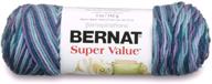 🧶 bernat super value variegates yarn - 5 oz - gauge 4 medium worsted - luxury ombre logo