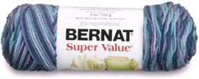 img 1 attached to 🧶 Пряжа Bernat Super Value Variegates - 5 унций - метрика 4, средний ворс - Омбре роскоши