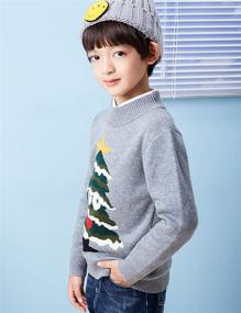 img 3 attached to BYCR Smile Christmas Pullover Sweater Boys' Clothing : Sweaters