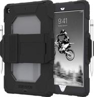 📱 чехол griffin survivor all-terrain для ipad (черный) - gipd016blk, apple ipad 10.2" (2020 & 2019) логотип