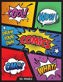 img 1 attached to 📚 Blank Comic Book Set of 2 - Create Your Own Comics and Cartoons with 5 Templates - Blank Books for Kids - Creative Gift Idea - Road Trip Essentials