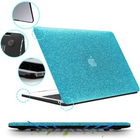 img 1 attached to 💻 B BELK Sparkly Girly Leather MacBook Air 13 inch Case 2021 2020 2019 2018 Release A2337 M1 A2179 A1932 + Keyboard Cover - Retina MacBook Air 2020 Case Included