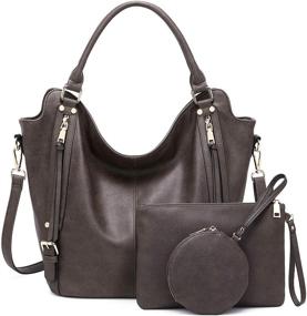 img 4 attached to Tote Shoulder Handbags Designer Leather Women's Handbags & Wallets