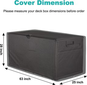 img 3 attached to Waterproof Ottoman Outdoor Anti UV Storage