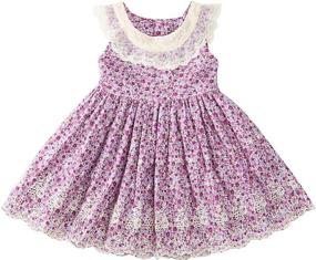 img 4 attached to 👗 Charming Sharequeen Sleeveless Embroidered Dresses for Girls' Clothing