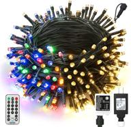 🎄 joomer 82ft 200 led color changing christmas lights, 11 modes with timer and remote, connectable indoor/outdoor decor for yard, tree, party - warm white to multicolor логотип