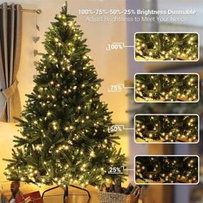 img 3 attached to 🎄 Joomer 82ft 200 LED Color Changing Christmas Lights, 11 Modes with Timer and Remote, Connectable Indoor/Outdoor Decor for Yard, Tree, Party - Warm White to Multicolor