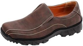 img 4 attached to CREPUSCOLO Classic Breathable Walking Numeric_10 Men's Shoes for Loafers & Slip-Ons