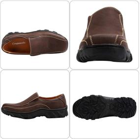 img 1 attached to CREPUSCOLO Classic Breathable Walking Numeric_10 Men's Shoes for Loafers & Slip-Ons