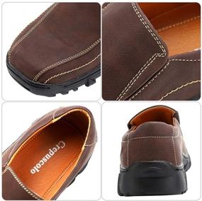 img 2 attached to CREPUSCOLO Classic Breathable Walking Numeric_10 Men's Shoes for Loafers & Slip-Ons