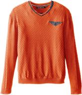 🔥 stylish and comfortable: john biaggio v neck cruiser sweater for boys logo