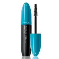 revlon mega multiplier mascara - black brown shade, 0.28 fl oz logo