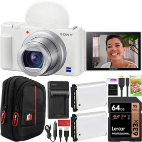 img 4 attached to 📸 Sony ZV-1 Compact Digital Vlogging 4K Camera: Double Battery Bundle with Deco Gear Case, 64GB Card, External Charger, and Accessories