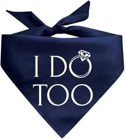 img 2 attached to 🐶 Engagement Dog Bandana for Dogs Getting Married - Assorted Colors