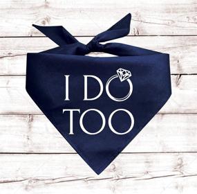 img 1 attached to 🐶 Engagement Dog Bandana for Dogs Getting Married - Assorted Colors