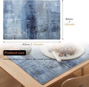 img 2 attached to 🍽️ Washable Resistant Abstract Summor Placemats