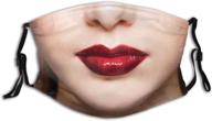 washable balaclava realistic red lipstick logo