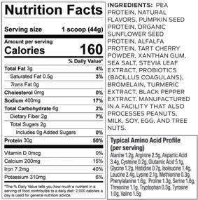 img 3 attached to Vegan Vanilla Vega Sport Premium Protein Powder - 30g Plant-Based Protein, 5g BCAAs, Low Carb, Keto, Dairy-Free, Gluten-Free, Non-GMO, Pea Protein for Women and Men - 1.8lbs (20 Servings)