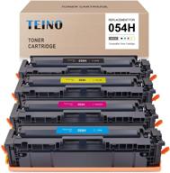 🖨️ teino compatible toner cartridge 4-pack for canon 054h series - black, cyan, magenta, yellow - reliable replacement for canon printers logo