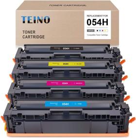 img 4 attached to 🖨️ TEINO Compatible Toner Cartridge 4-Pack for Canon 054H Series - Black, Cyan, Magenta, Yellow - Reliable Replacement for Canon Printers