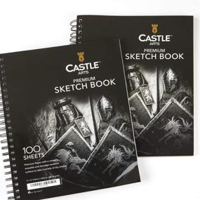 img 4 attached to 🏰 Castle Art Supplies Sketch Books 9&#34; x 12&#34; - 2 Pack, 200 Sheets of Sketch Paper - Ideal for Drawing & School Supplies - Acid Free, Excellent Value