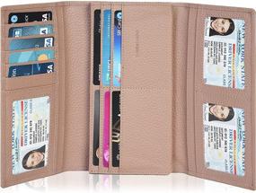 img 4 attached to 👜 Stylish RFID Mulberry Checkbook Wallets for Women: Protect Your Essentials