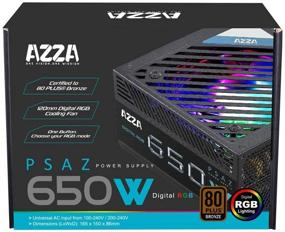 img 1 attached to 💡 Azza PSAZ-650W(ARGB) Блок питания на 650 Вт с адресной RGB-подсветкой