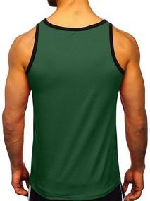 img 1 attached to Hongqizo Sleeveless Pocket Muscle Cotton Men's Clothing in Shirts