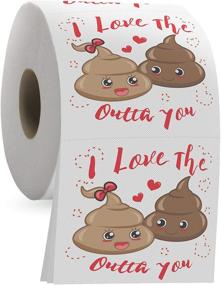 img 4 attached to 🚽 I Love You Toilet Paper Roll - Romantic 3 Ply Tissue Paper - Funny Bathroom Novelty Gag Gift Idea for Men and Women - Birthday, Valentine's Day and Anniversary Gag Gift
