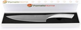 img 3 attached to 🔪 PomeloHome 8-Inch Stainless Steel Chef's Knife - German High Carbon Steel Blade